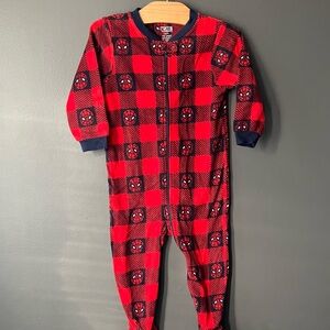 Baby One-Piece Marvel Spider-man 18-24m Pajama Pyjamas Pjs Polar Christmas
